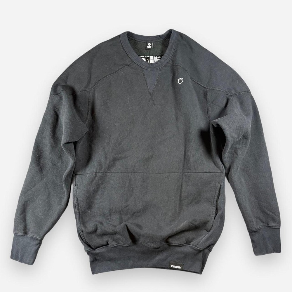 Origin USA The Heavy Black Pullover Sweatshirt Size Small Heavyweight